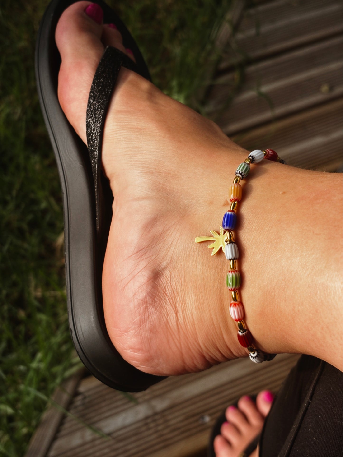 Bracelet de cheville Palmier Bohème