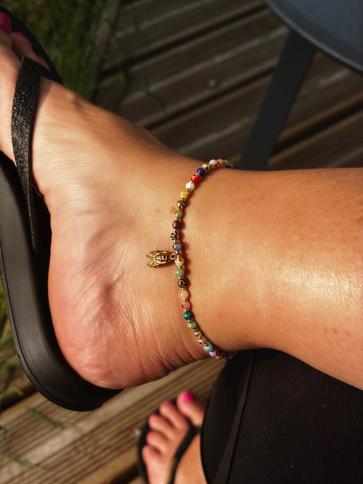 Bracelet de cheville “Cigale d’Été”