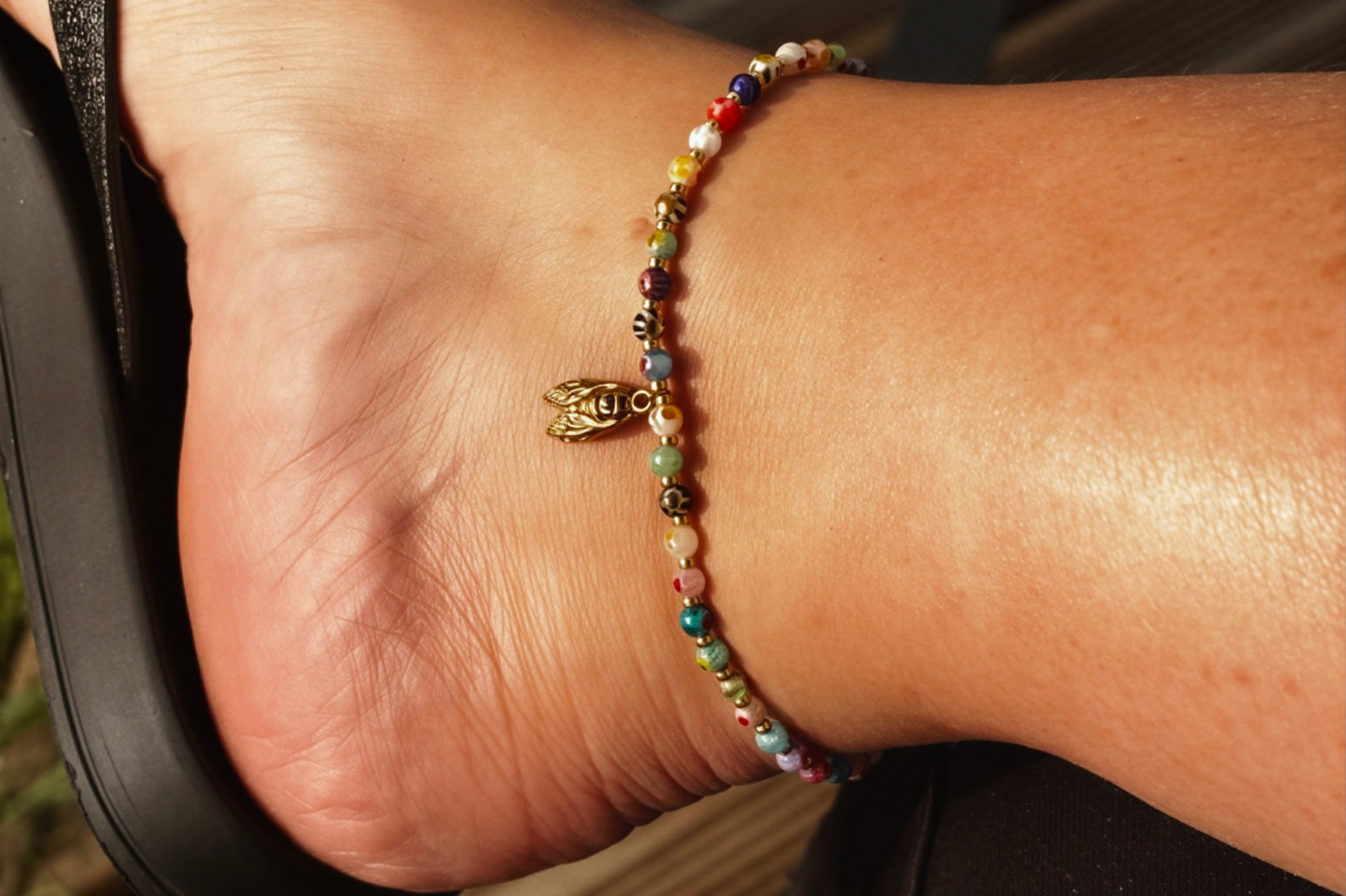 Bracelet de cheville “Cigale d’Été”