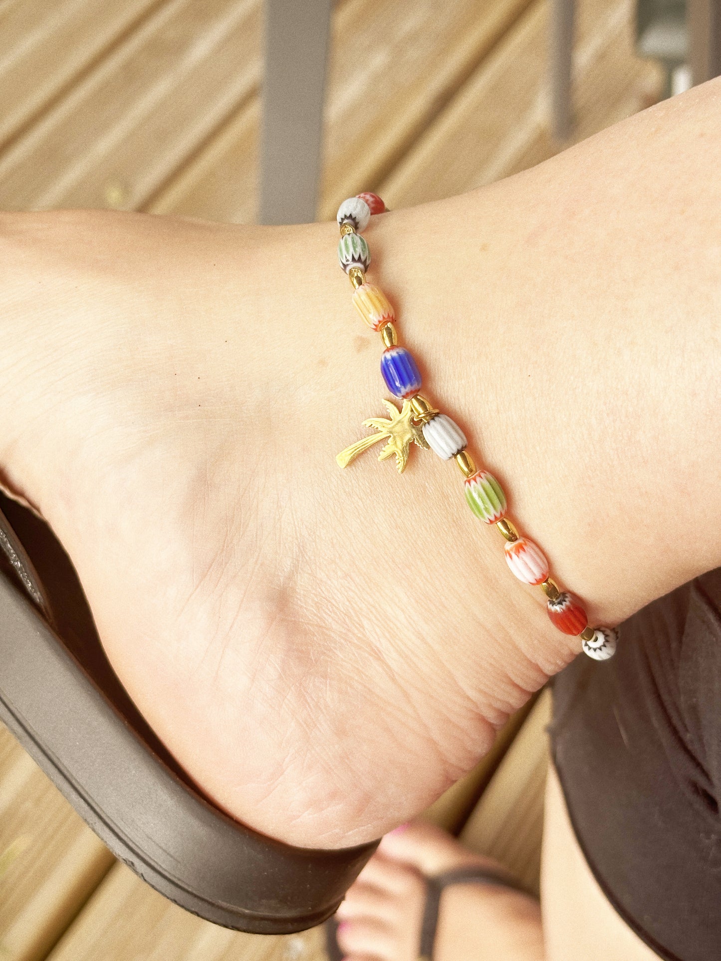 Bracelet de cheville Palmier Bohème