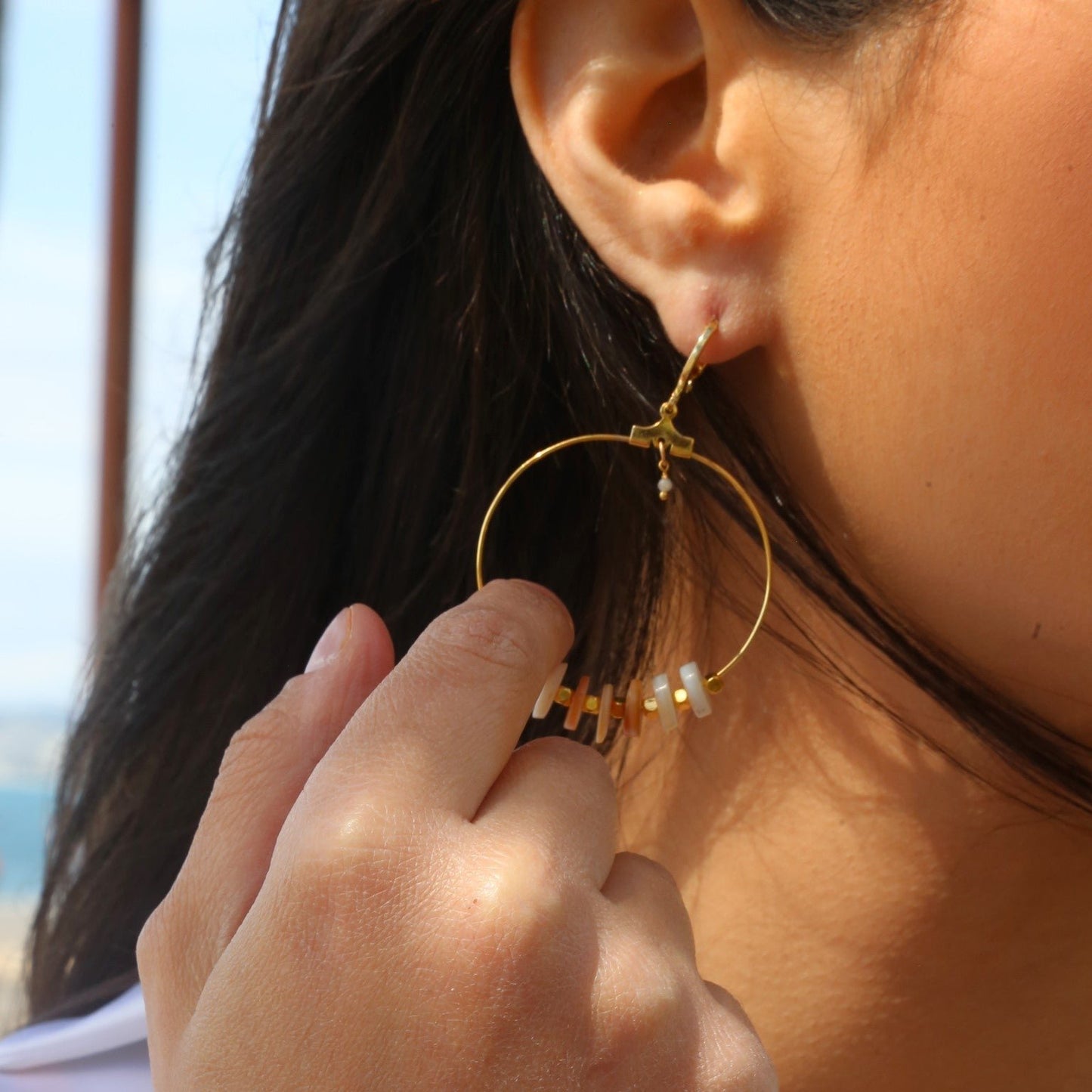 Boucle d'oreille Zinnia