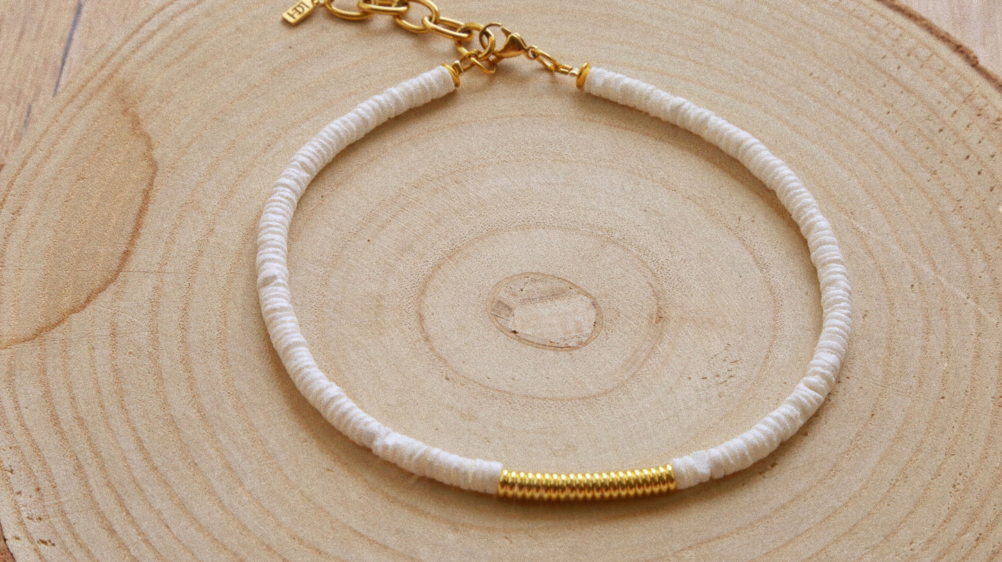 Bracelet Talisman Sable Blanc