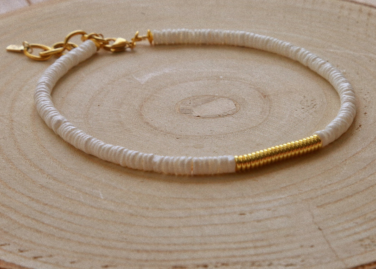 Bracelet Talisman Sable Blanc