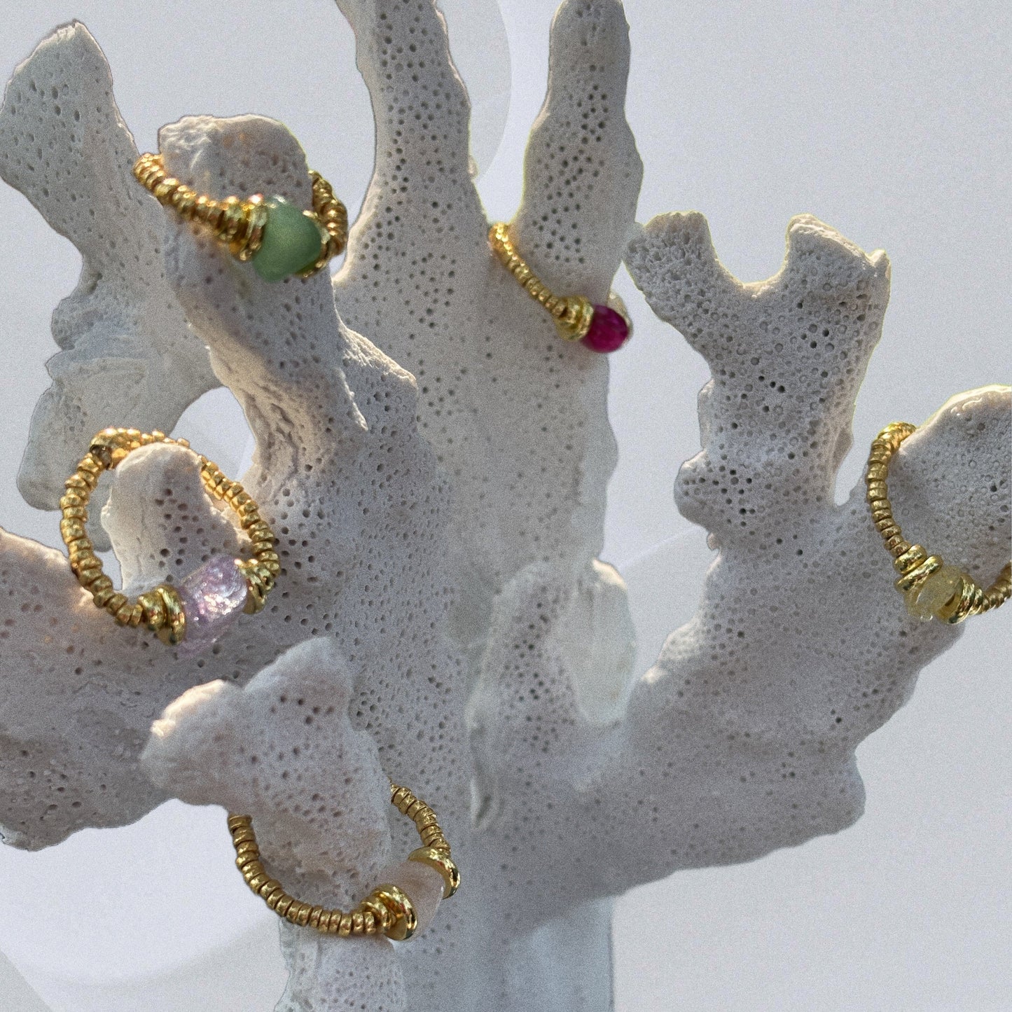 Bague talisman - quartz rose