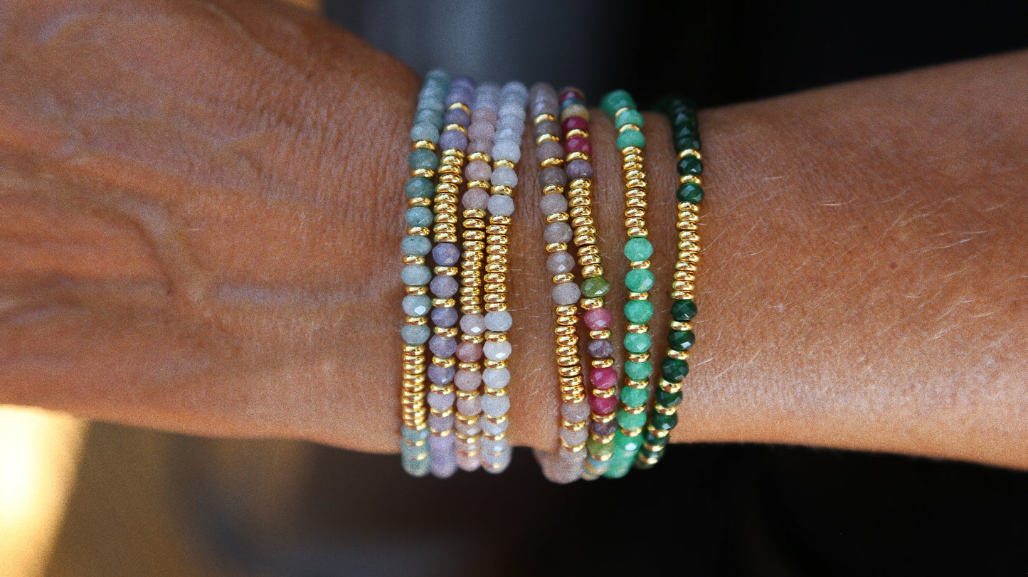 Bracelet Henriette 2-7 – Morganite & Chiffre 111