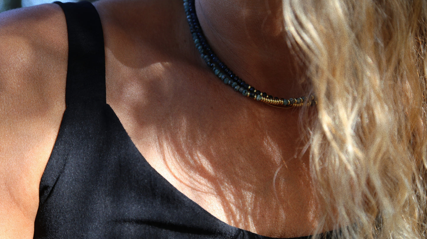 Collier Henriette 2-7 Queen – Jaspe kiwi