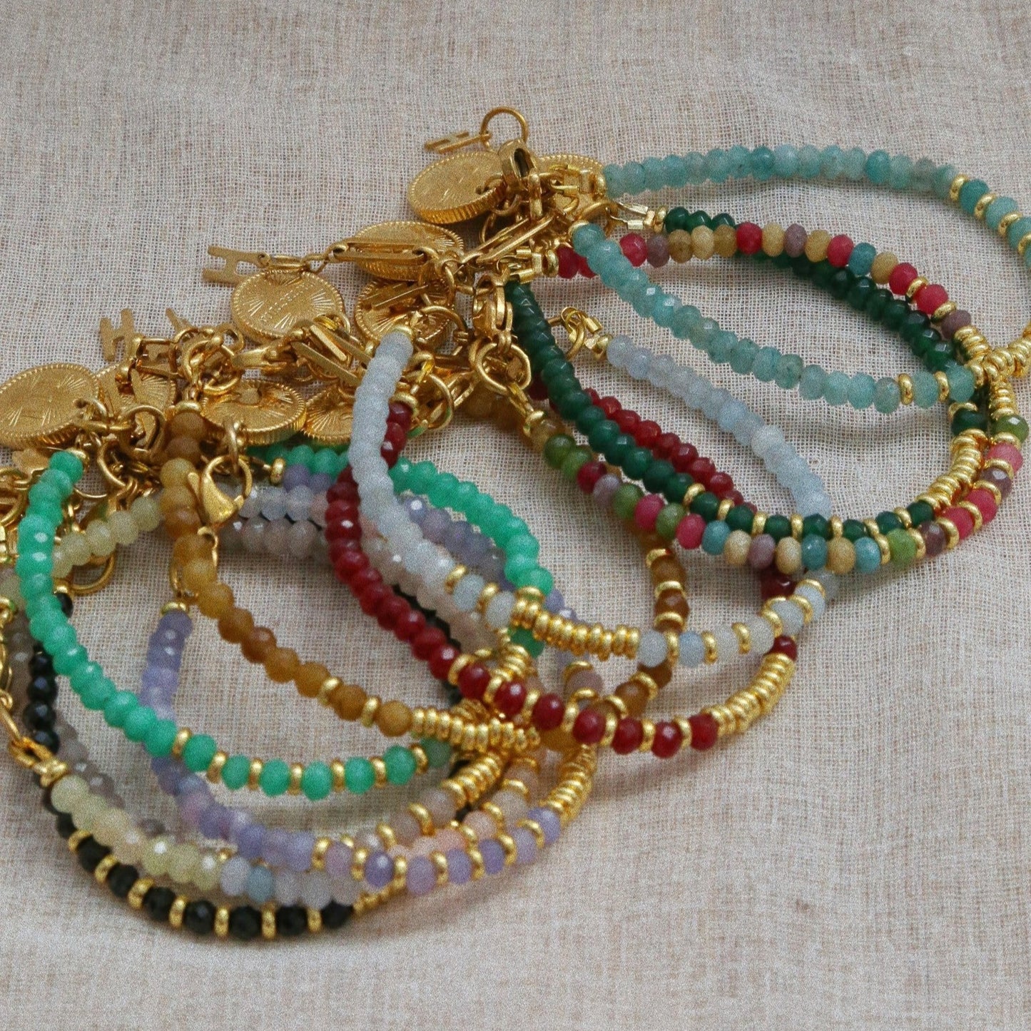 Bracelet Henriette 2-7 – Grenat & Chiffre 777