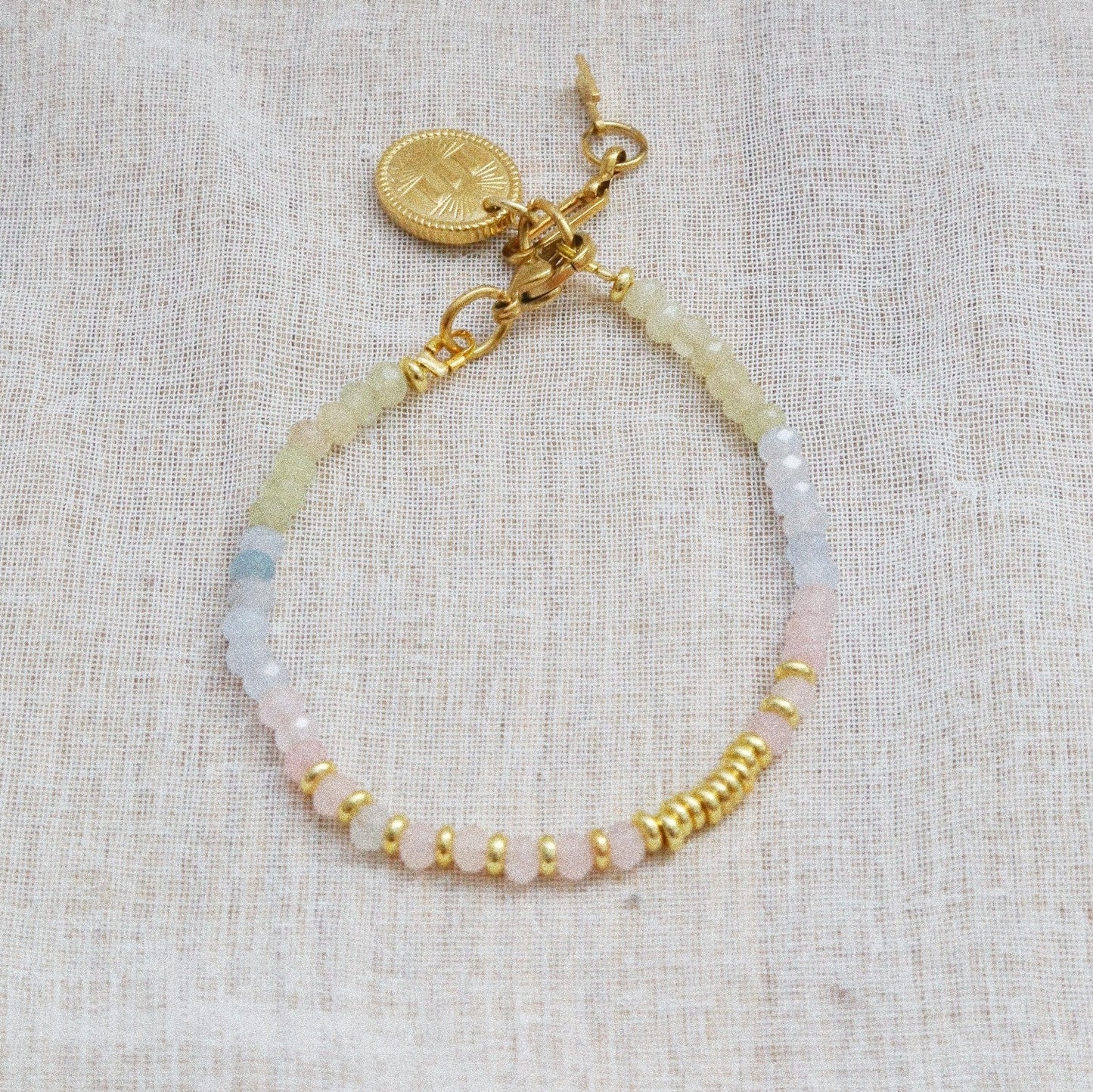 Bracelet Henriette 2-7 – Morganite & Chiffre 111
