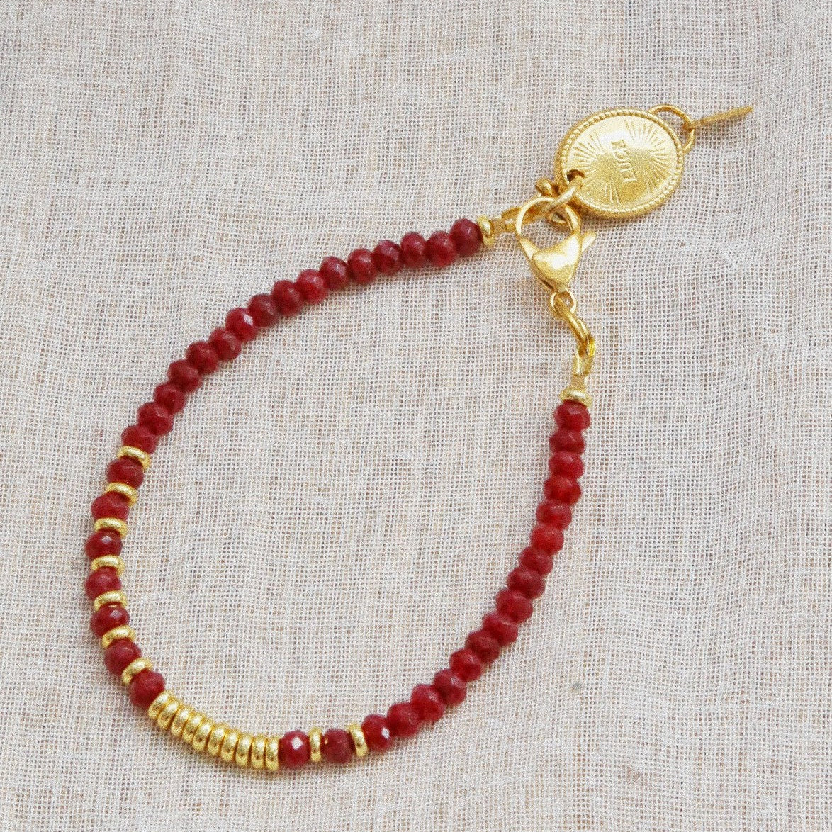 Bracelet Henriette 2-7 – Grenat & Chiffre 777