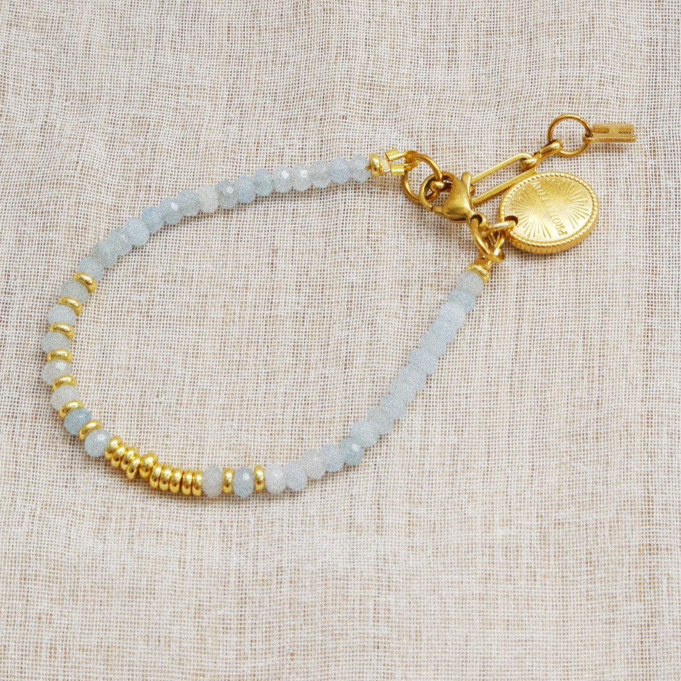 Bracelet Henriette 2-7 –Larimar & Chiffre 444
