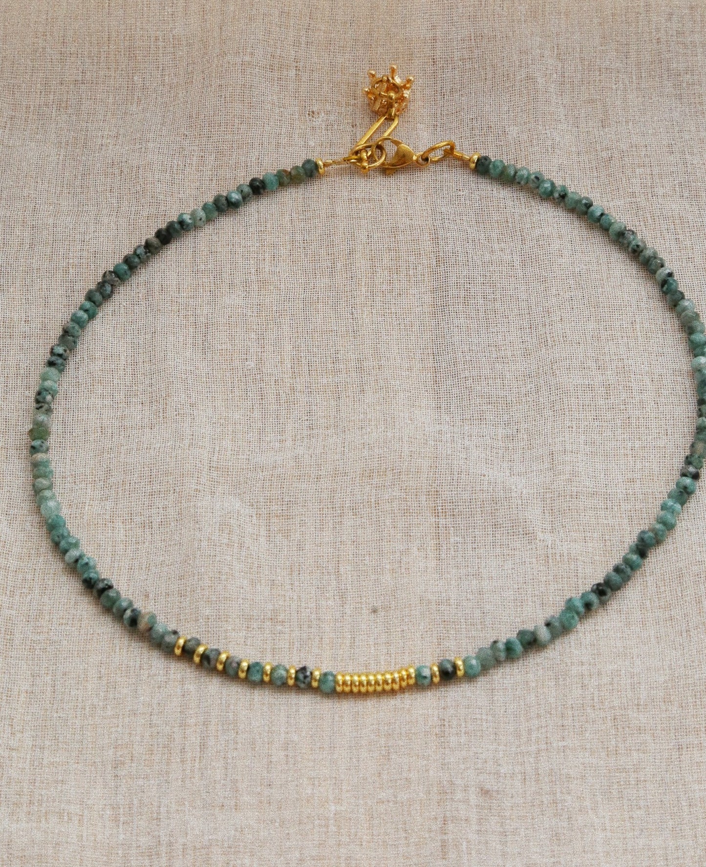 Collier Henriette 2-7 Queen – Jaspe kiwi