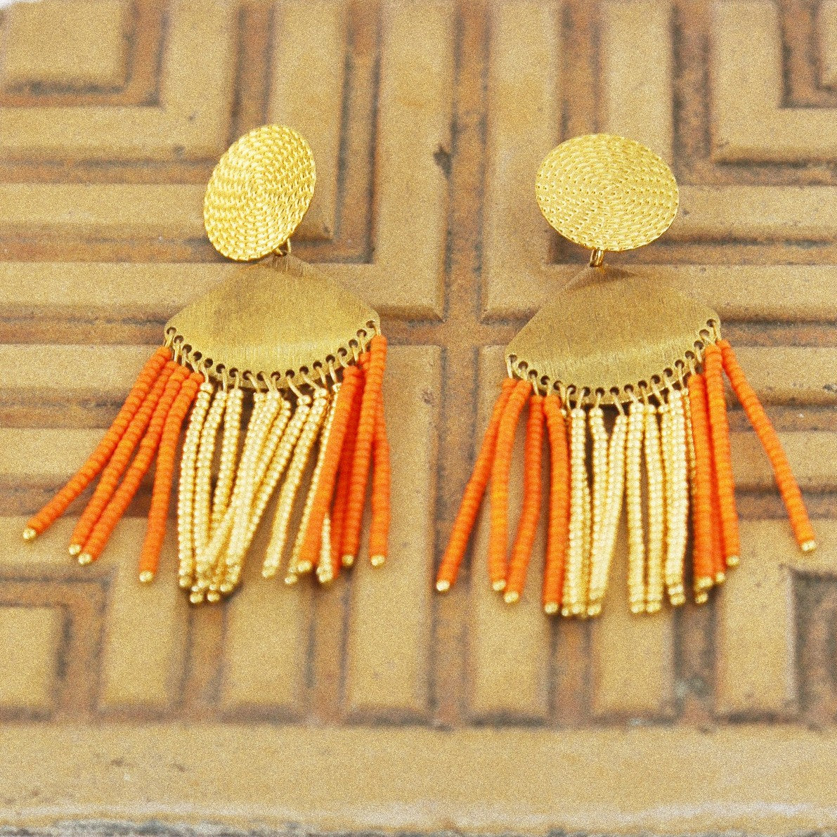 Boucles d’oreilles “Soleil d’Orient”