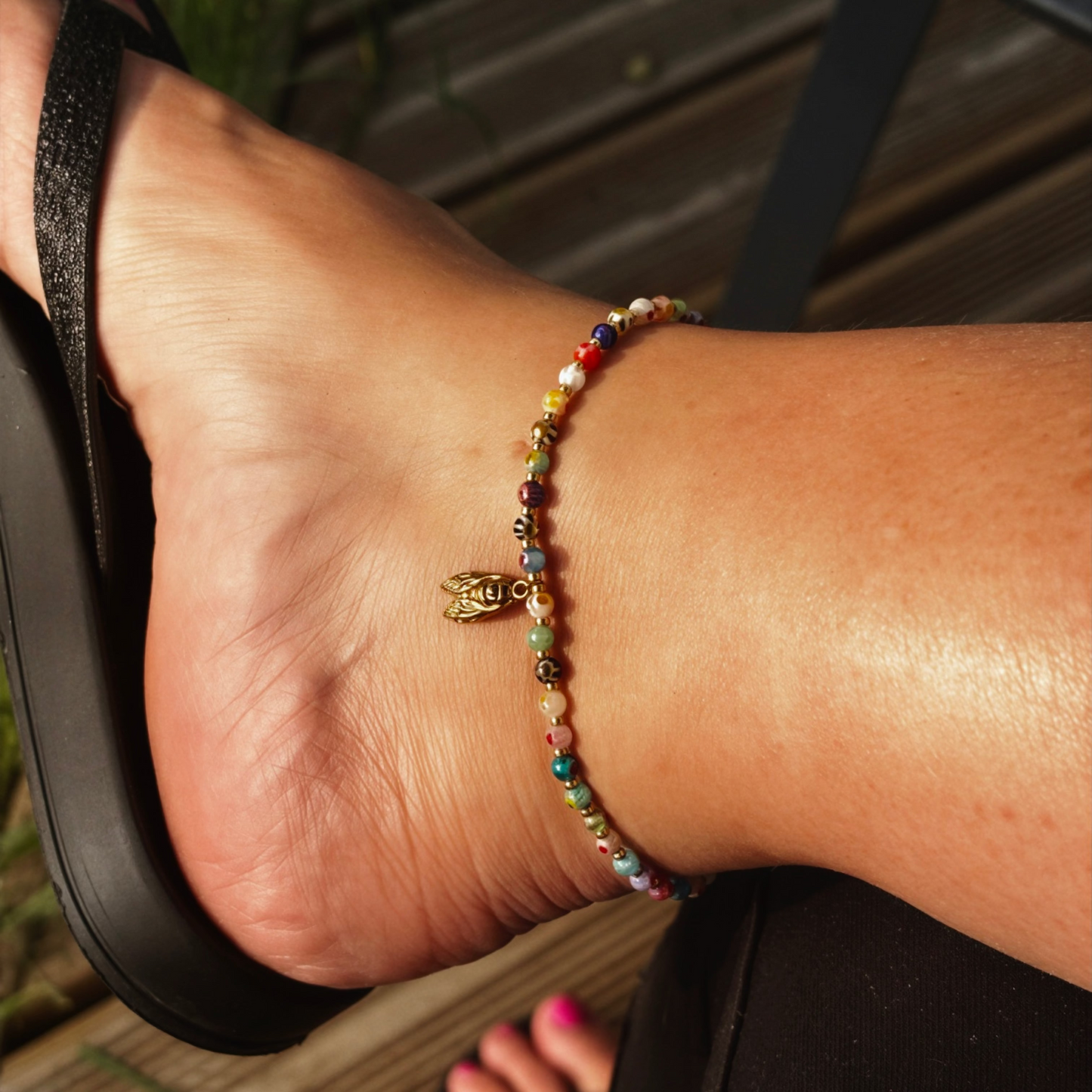 Bracelet de cheville “Cigale d’Été”