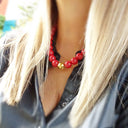 Collier “Bordeaux Audacieuse"