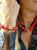 Collier “Bordeaux Audacieuse"