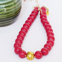 Collier “Bordeaux Audacieuse"