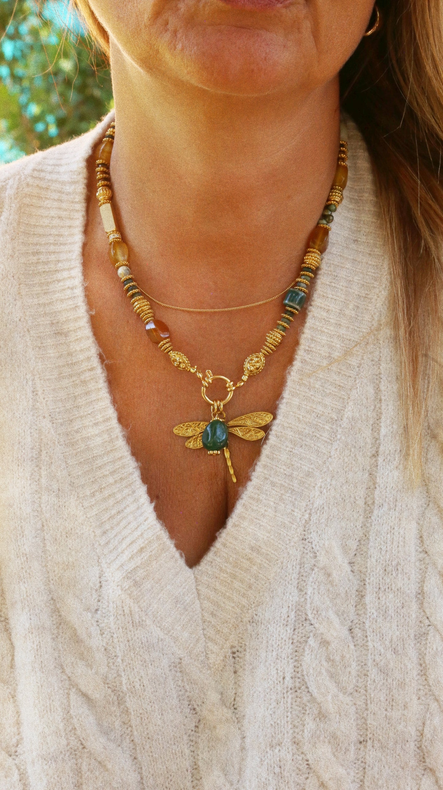 Collier “Libellule de la Caverne”