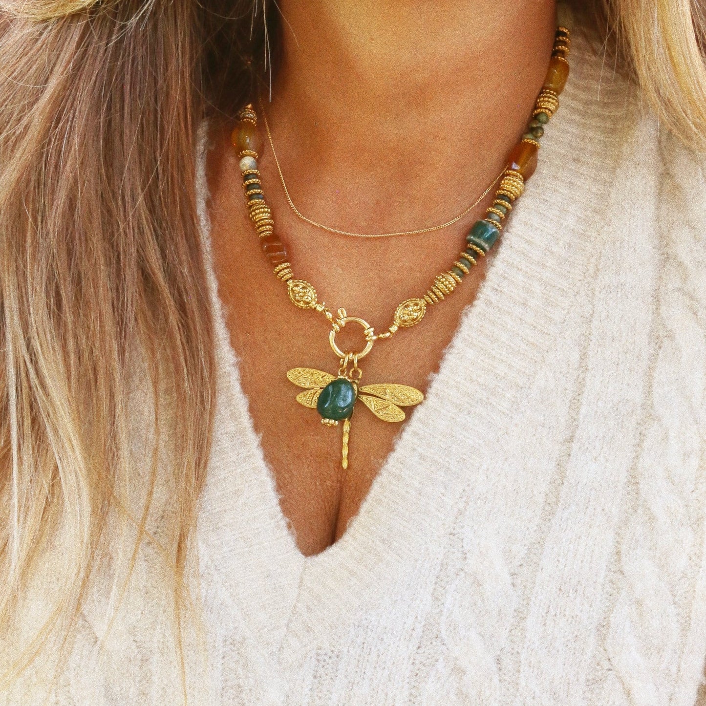 Collier “Libellule de la Caverne”