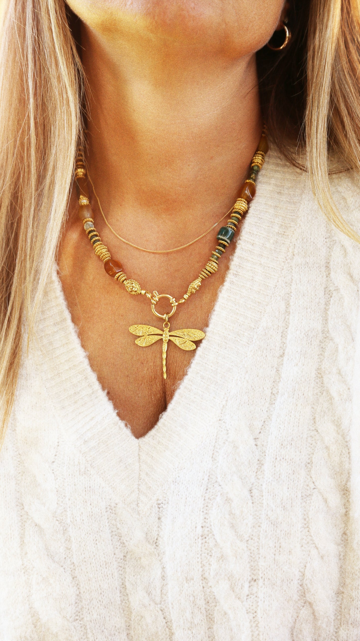 Collier “Libellule de la Caverne”