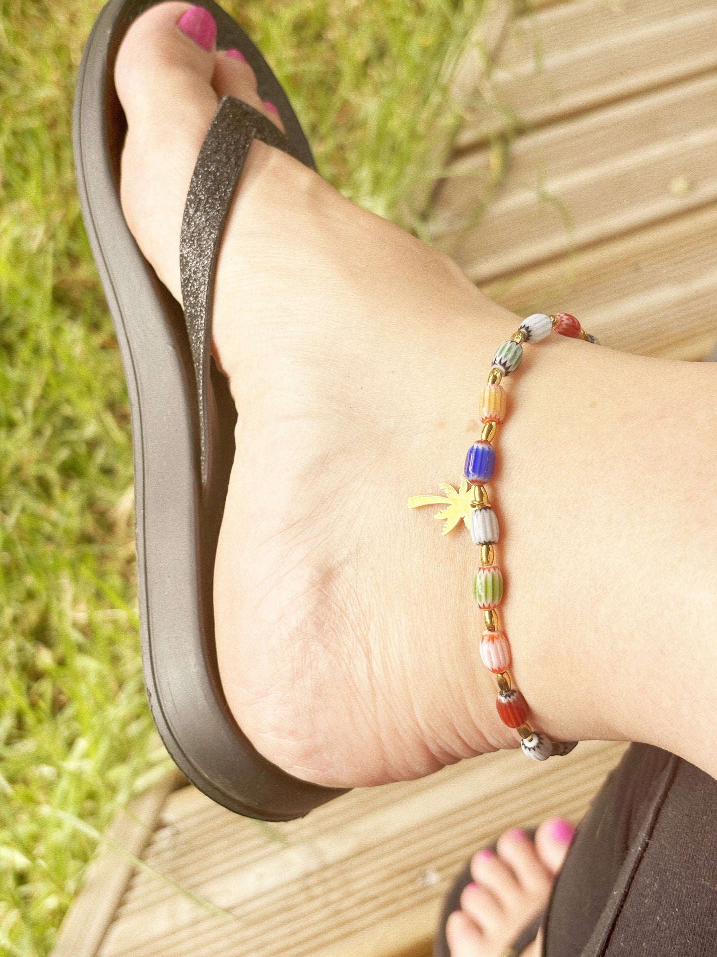 Bracelet de cheville Palmier Bohème