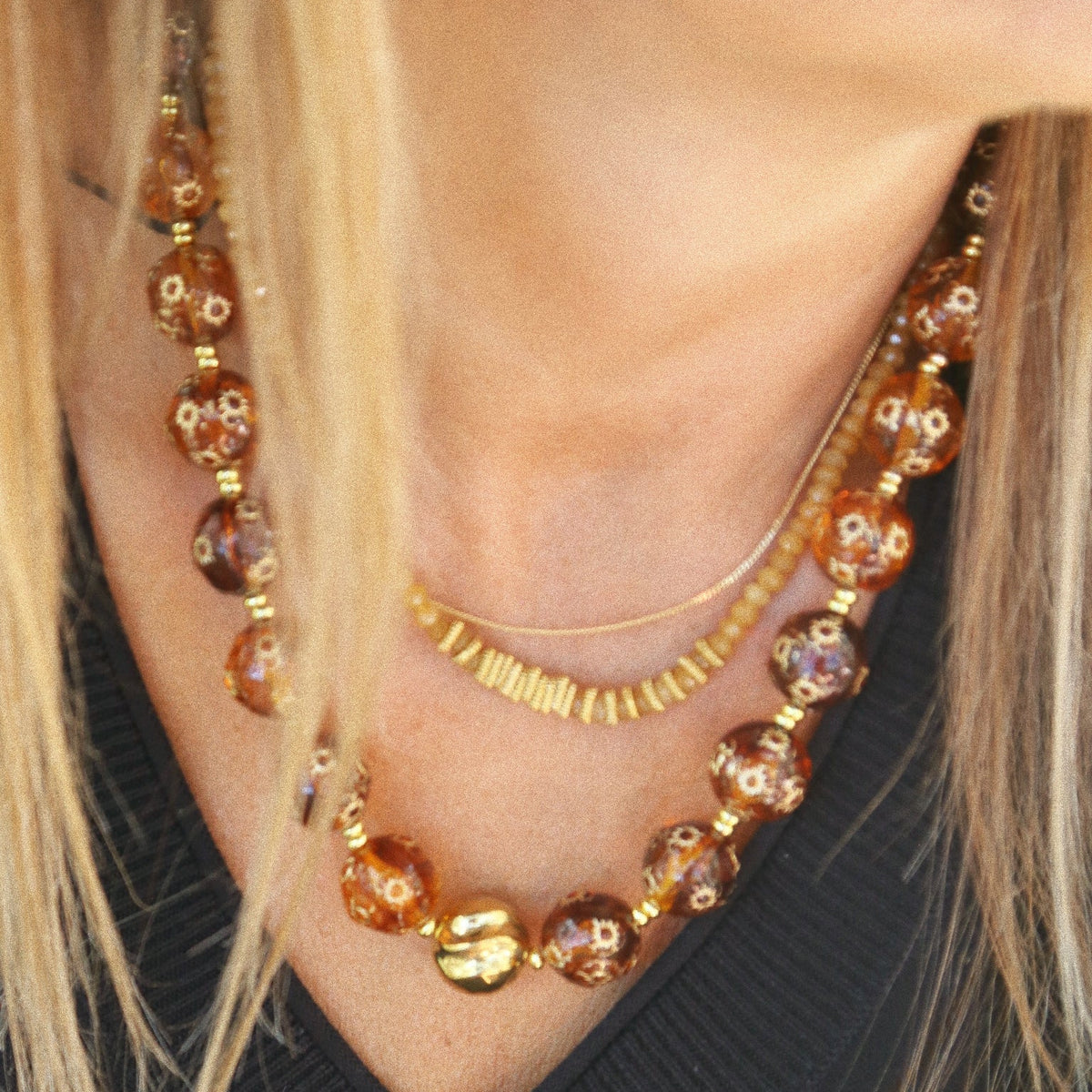 Collier “L'ambrée”