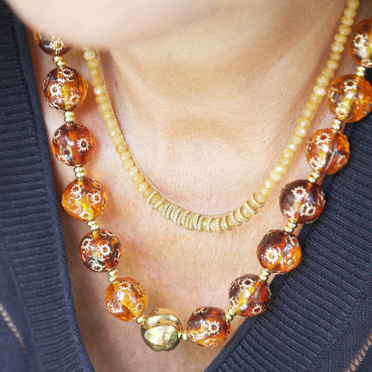 Collier “L'ambrée”