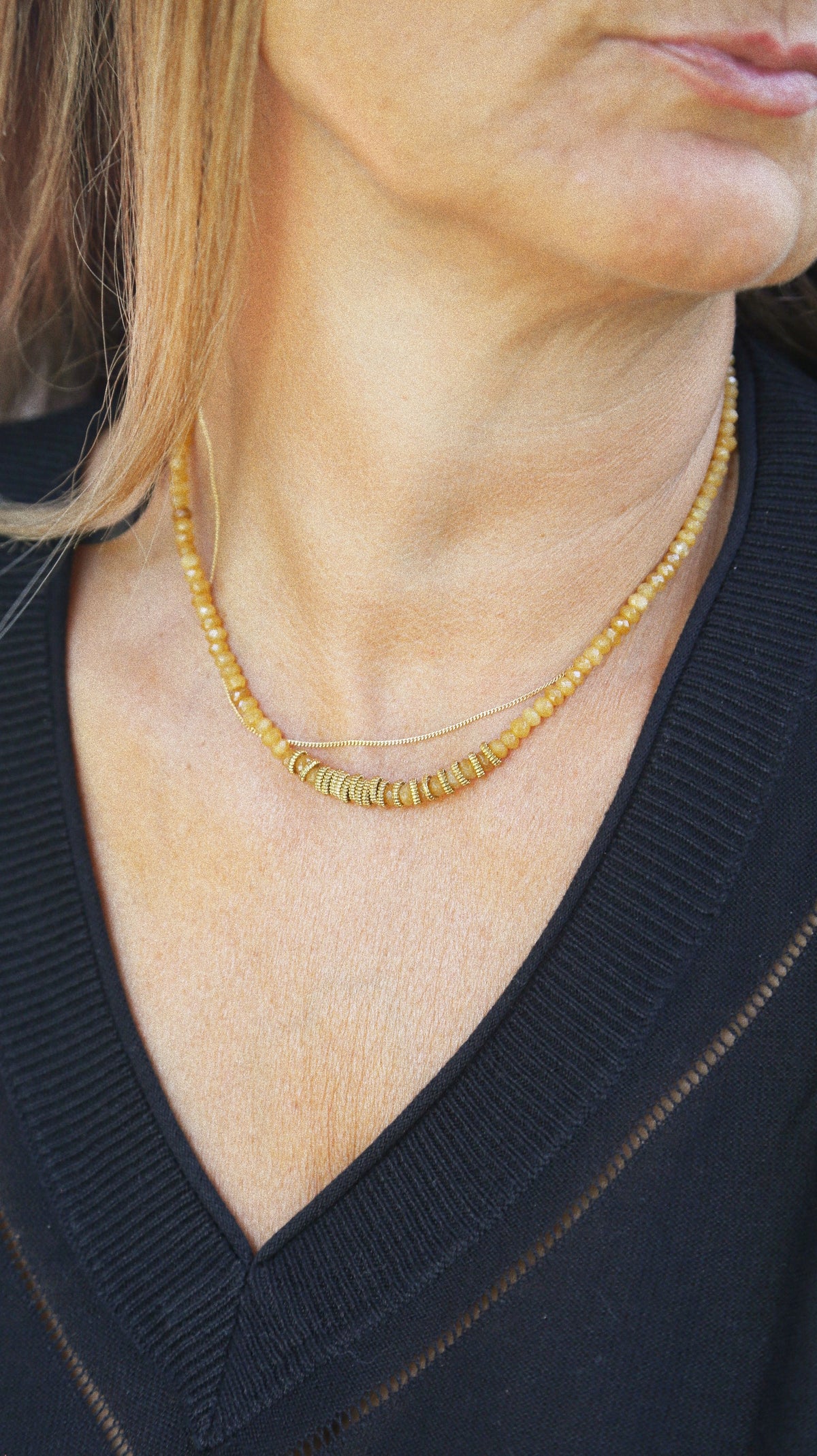 Collier "La Solaire" version vintage