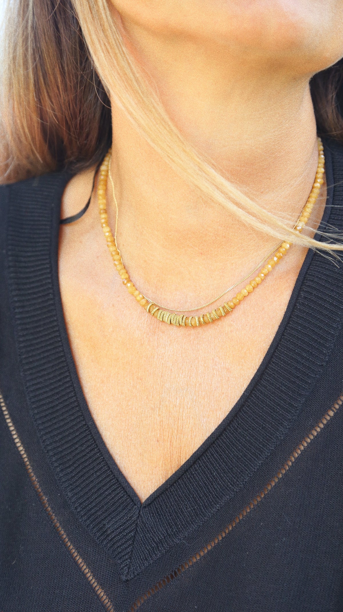 Collier "La Solaire" version vintage