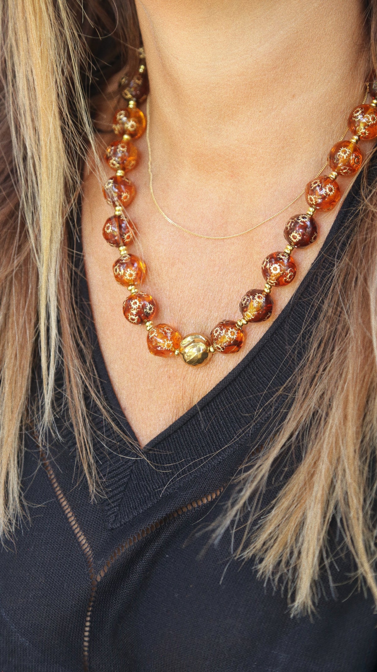 Collier “L'ambrée”
