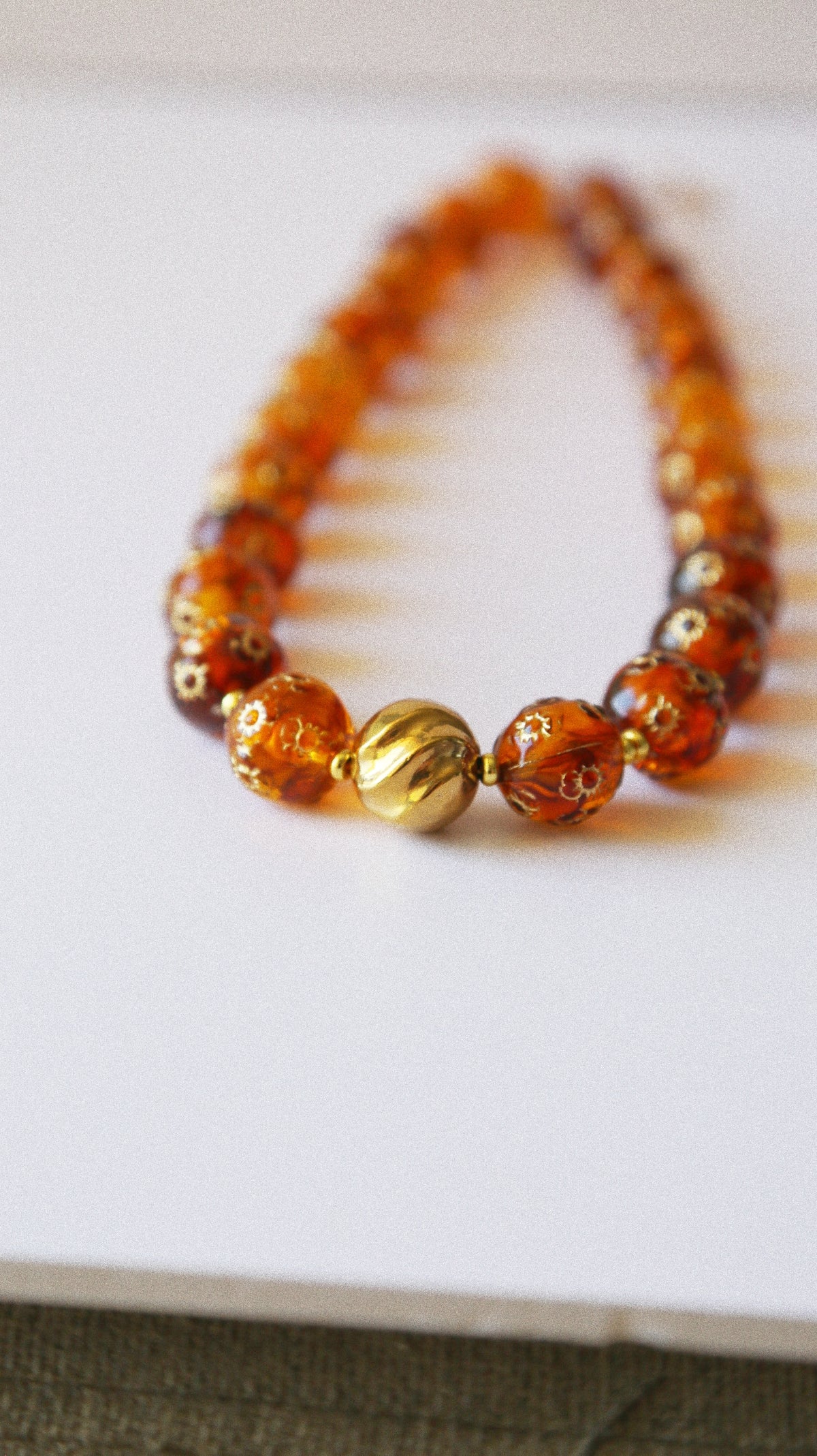 Collier “L'ambrée”