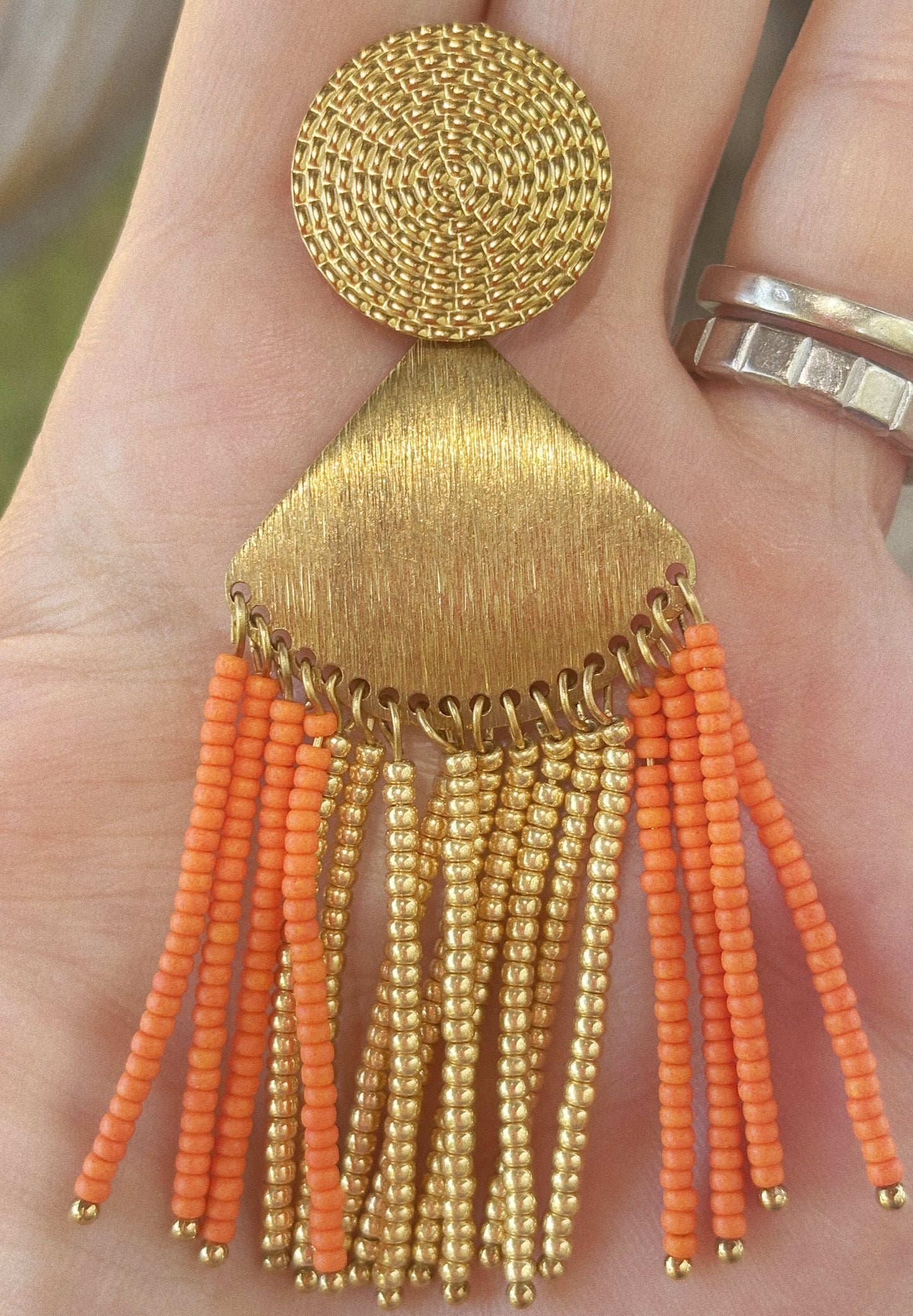 Boucles d’oreilles “Soleil d’Orient”