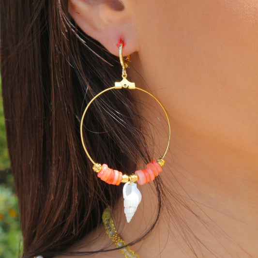 Boucles d'oreille Créoles Coco