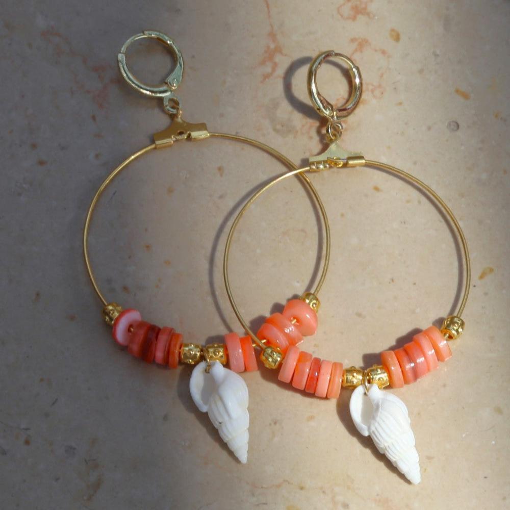 Boucles d'oreille Créoles Coco