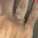 Bague talisman – coquillage rose