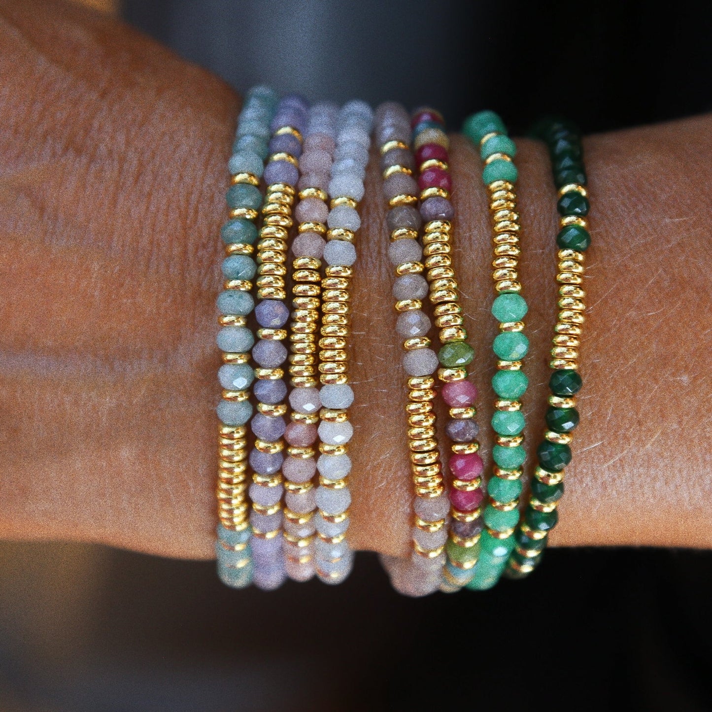 Bracelet Henriette 2-7 – Chrysoprase & Chiffre 111