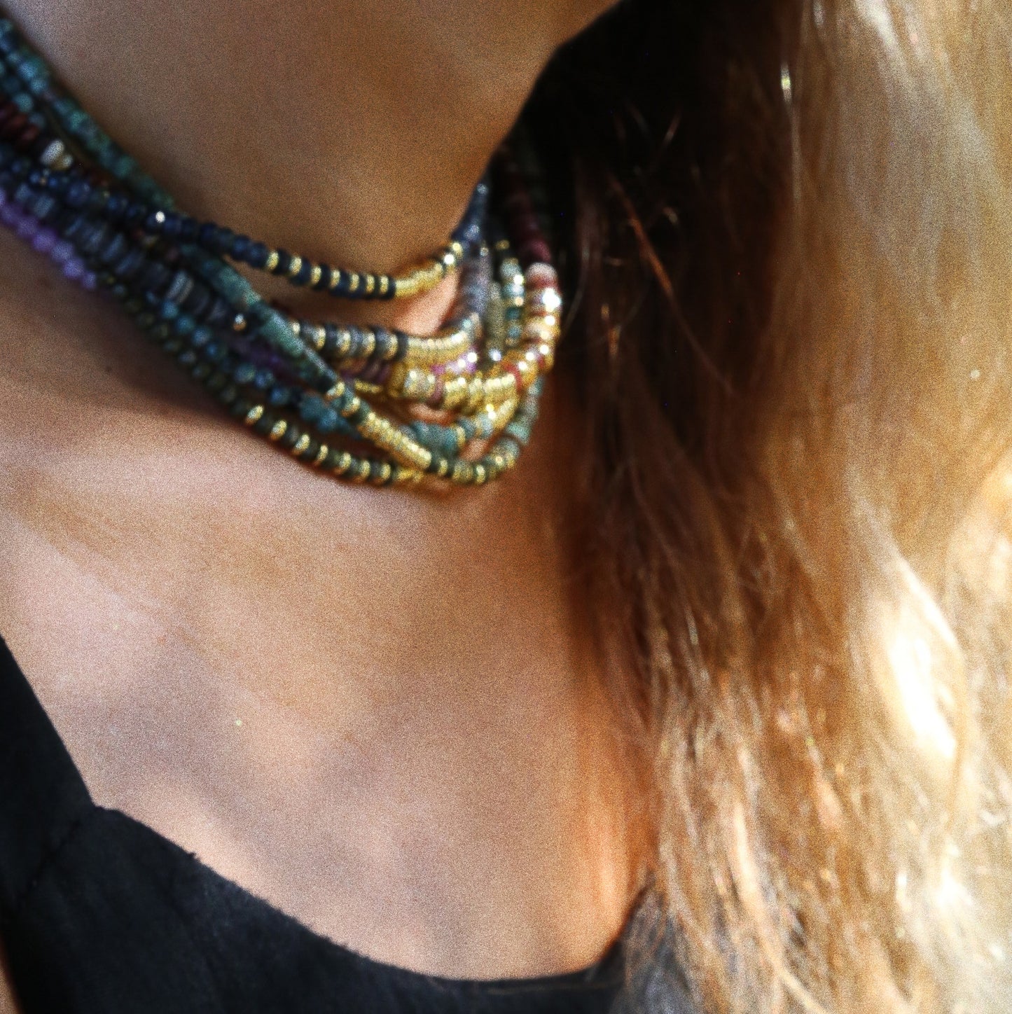 Collier Henriette 2-7 Queen – Agate Jaune