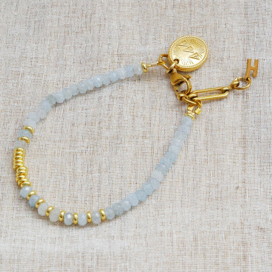 Bracelet Henriette 2-7 –Larimar & Chiffre 444