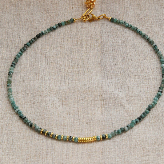 Collier Henriette 2-7 Queen – Jaspe Kiwi