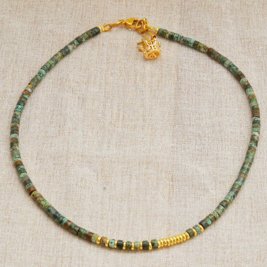 Collier Henriette 2-7 Queen – Agate Indienne