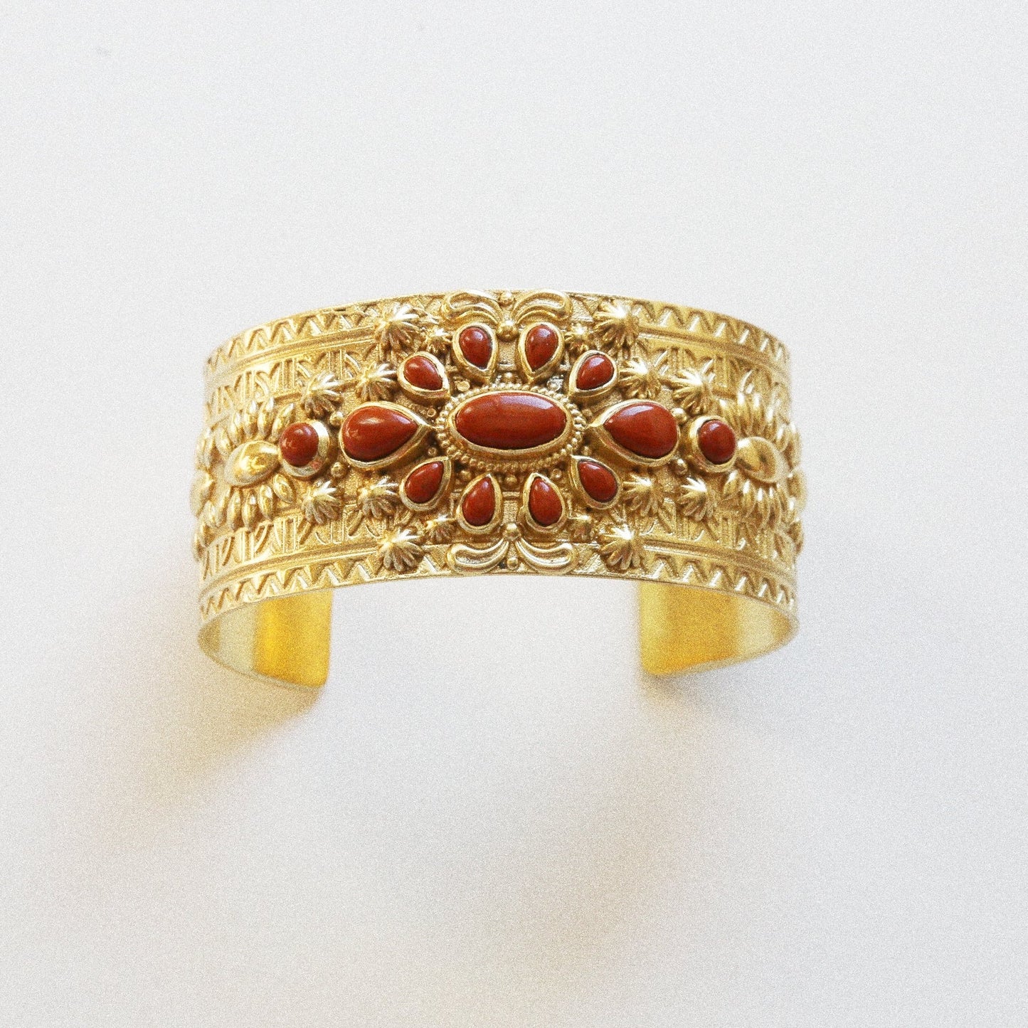 Manchette  Jaspe Rouge