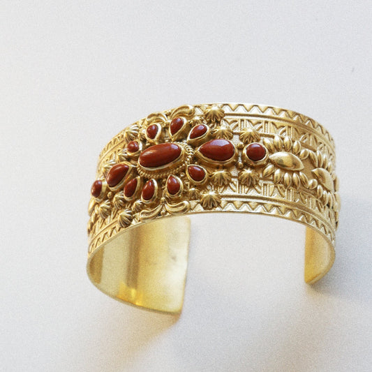 Manchette  Jaspe Rouge