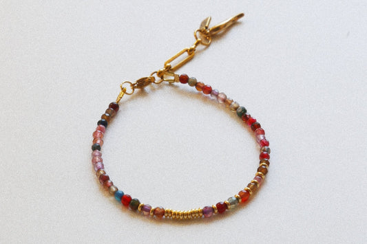 Perles de Verre & Doré 18k