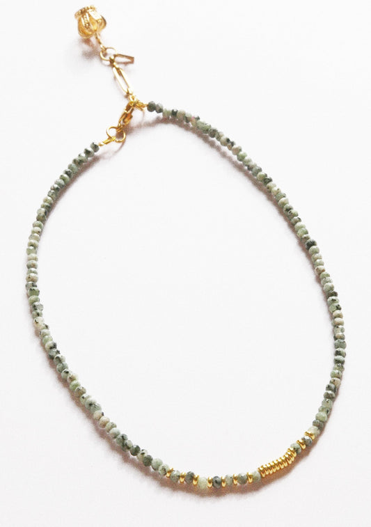 Collier Henriette 2-7 Queen – Jaspe kiwi