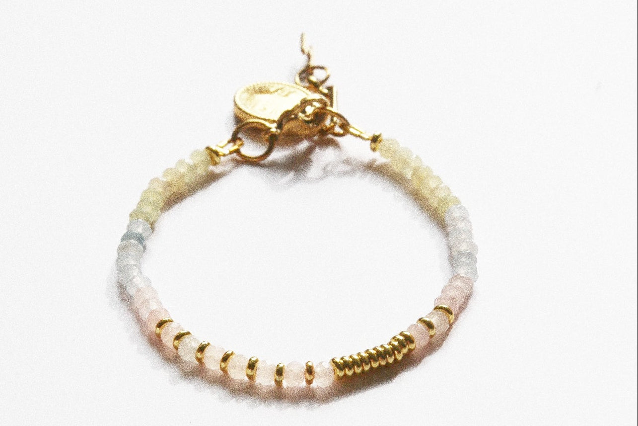 Bracelet Henriette 2-7 – Morganite & Chiffre 111
