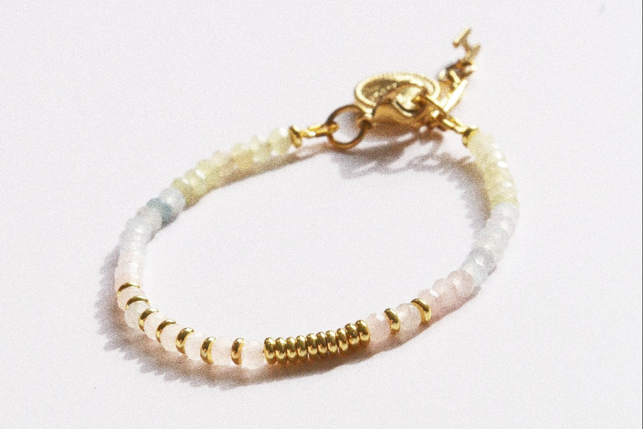 Bracelet Henriette 2-7 – Morganite & Chiffre 111