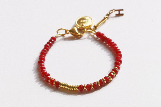 Bracelet Henriette 2-7 – Grenat &amp; Chiffre 777