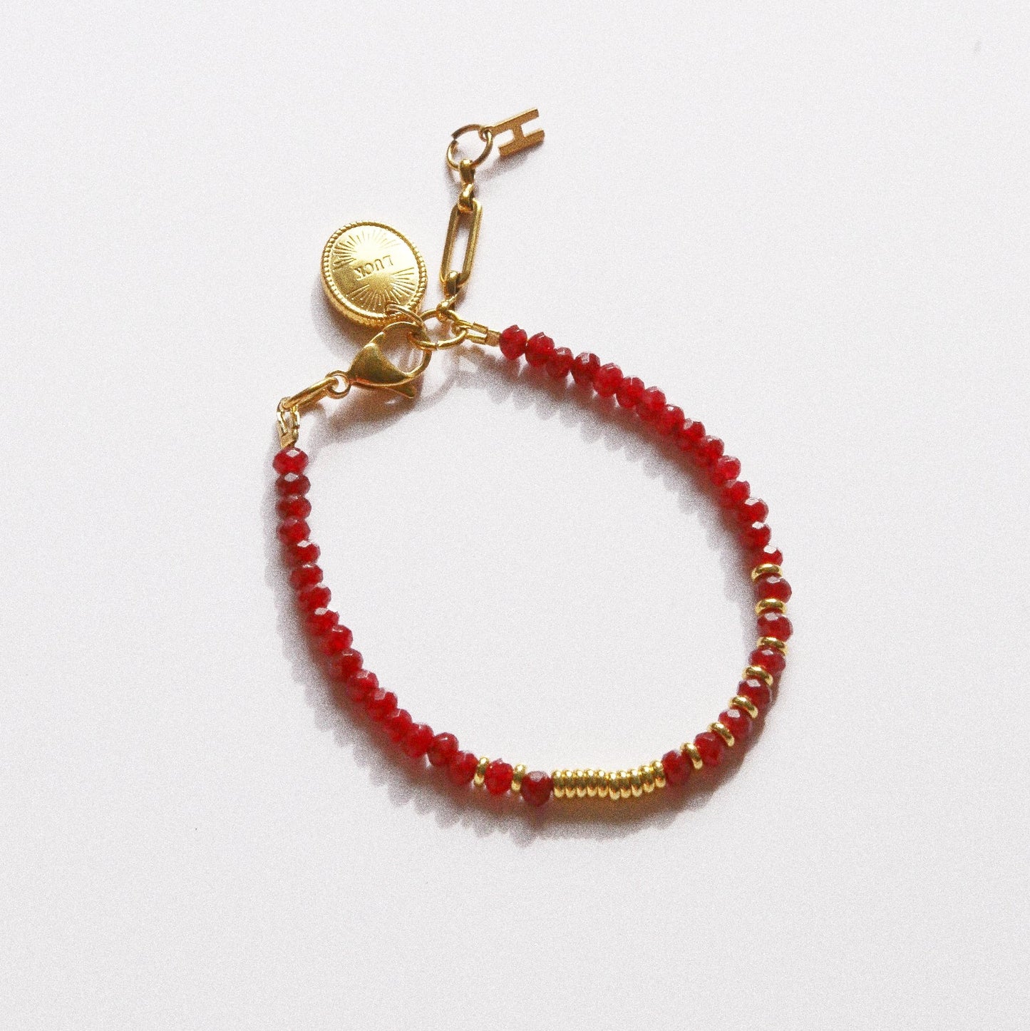 Bracelet Henriette 2-7 – Grenat &amp; Chiffre 777