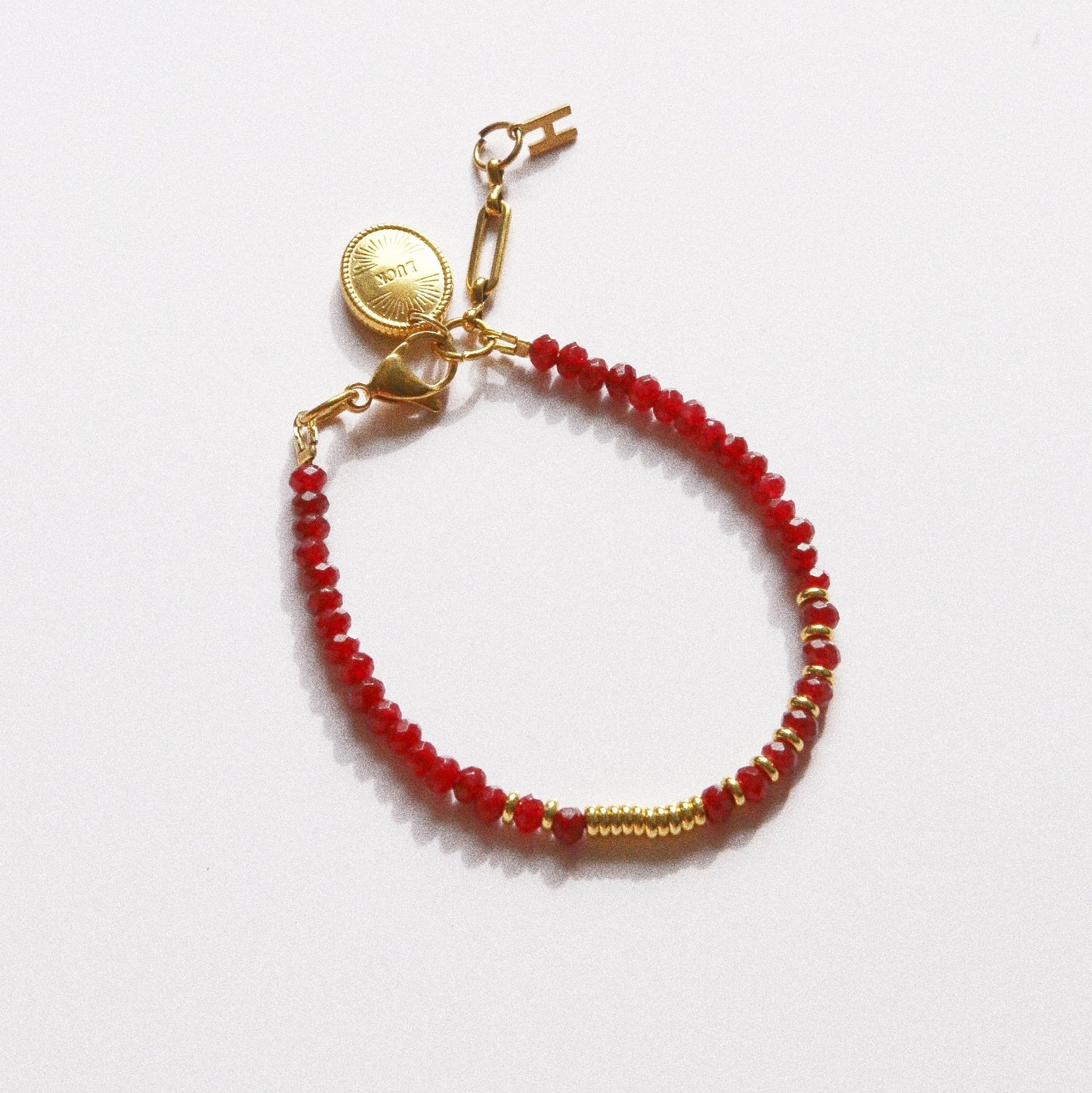 Bracelet Henriette 2-7 – Grenat &amp; Chiffre 777