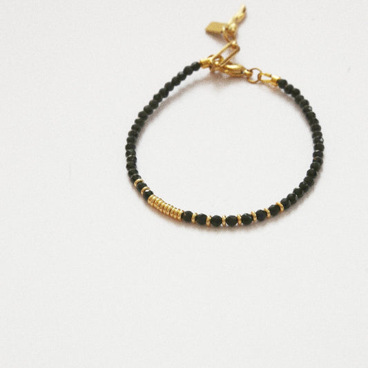 Bracelet Baby H – Agate Noire