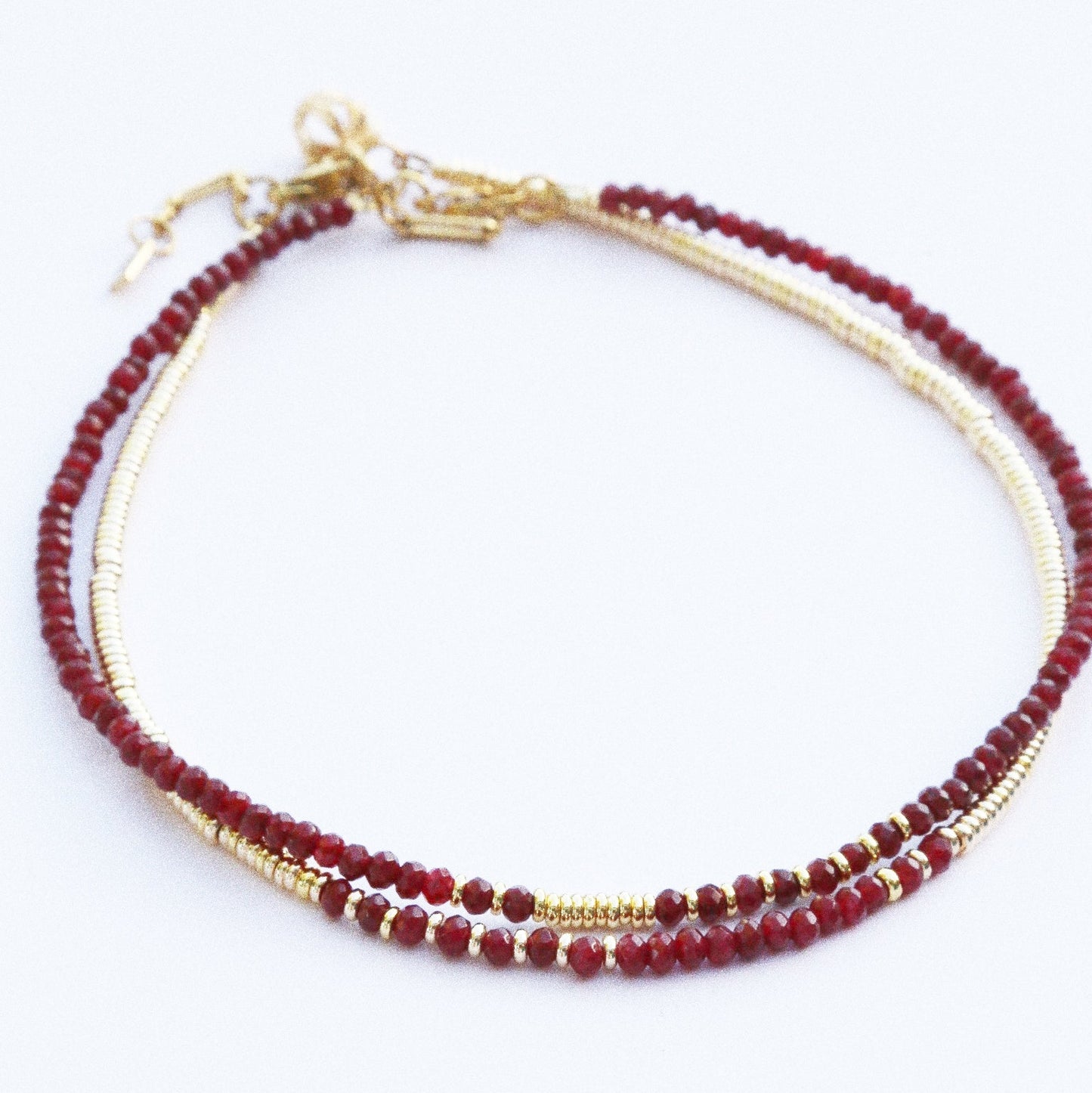 Collier Henriette 2-7 Or – Grenat